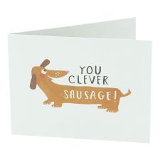 You Clever Sausage Congratulations Card